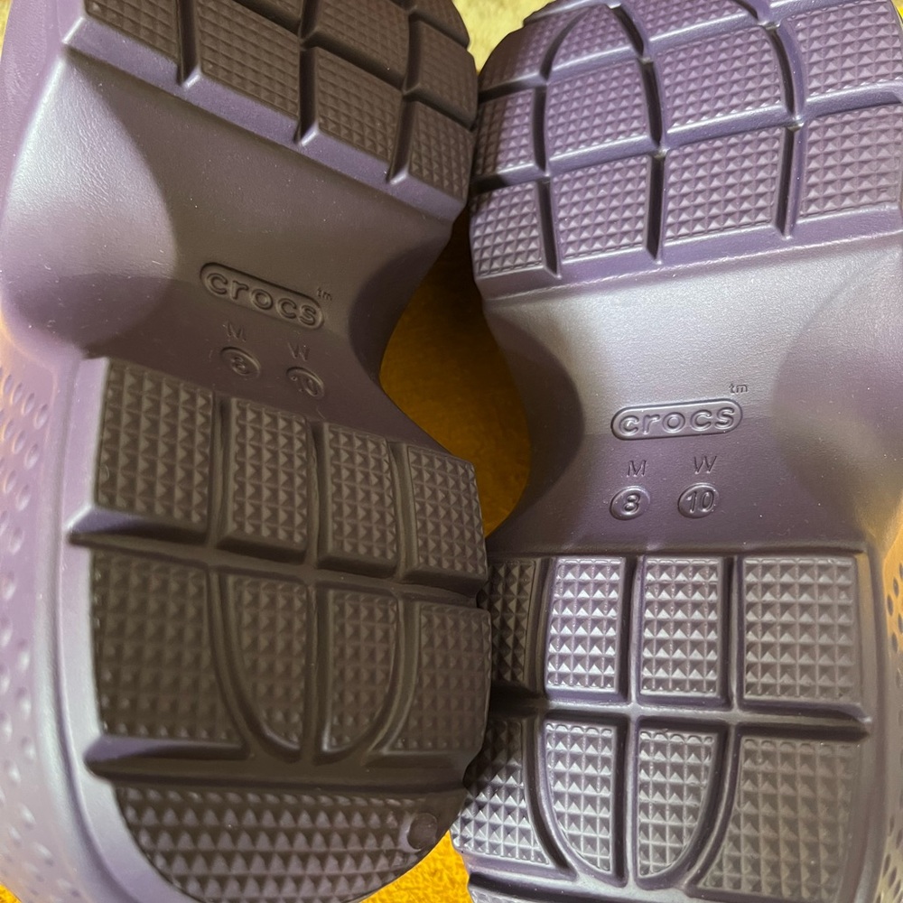 CROCS Deep Purple Stomp Clog W10 New - Picture 7 of 8